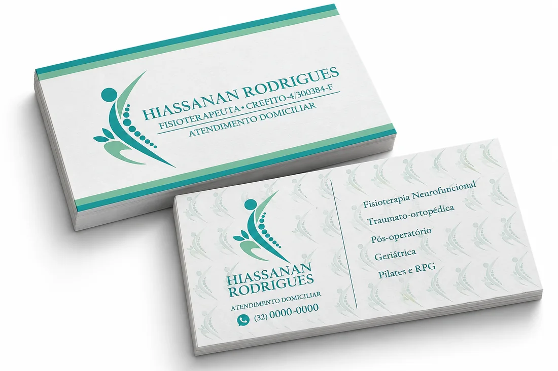 Cartão de visita — Hiassanan Rodrigues