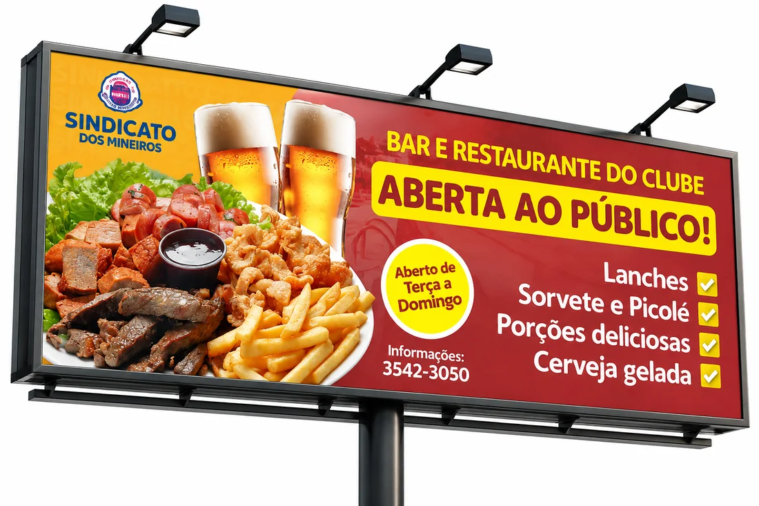 Outdoor — Clube do Sindicato