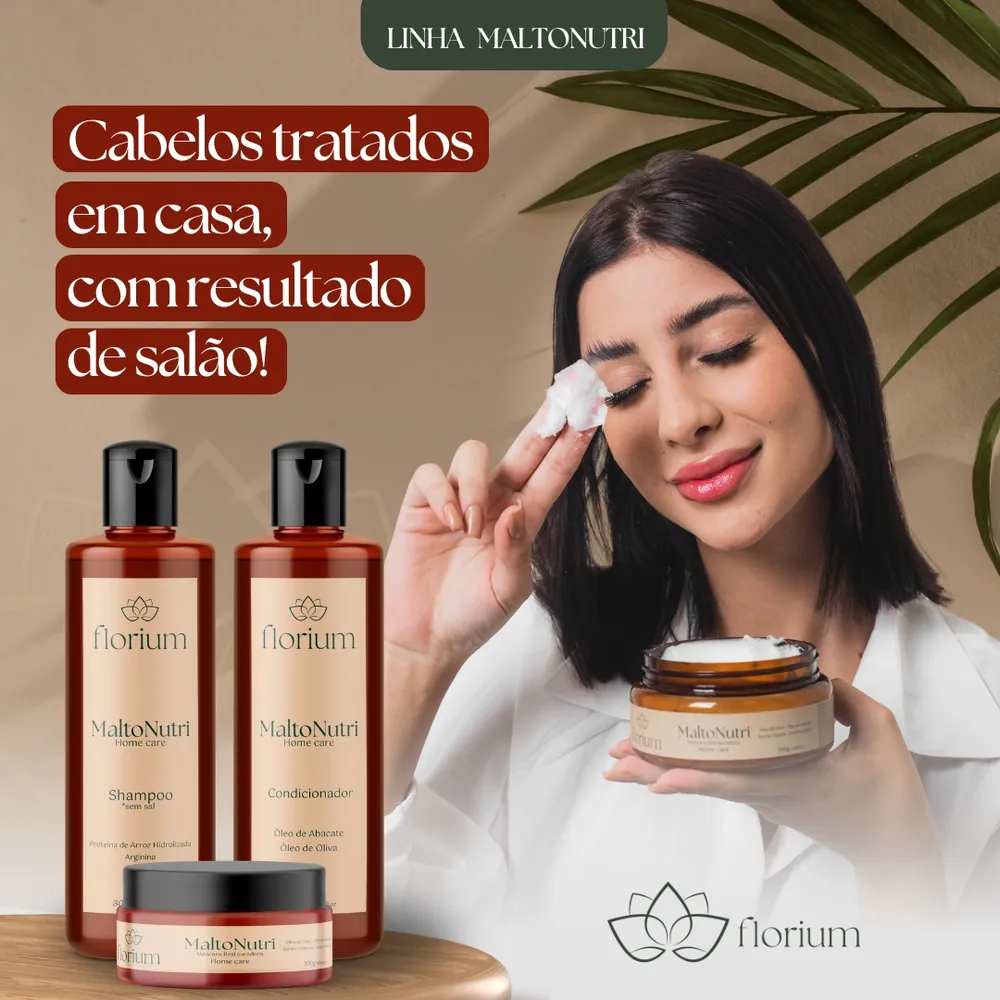 Cabelos tratados em casa — Florium