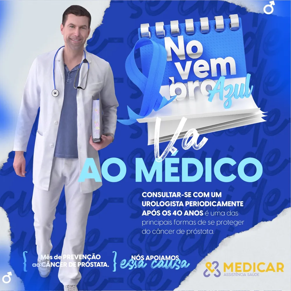 Novembro Azul, dia de ir ao médico — Medicar
