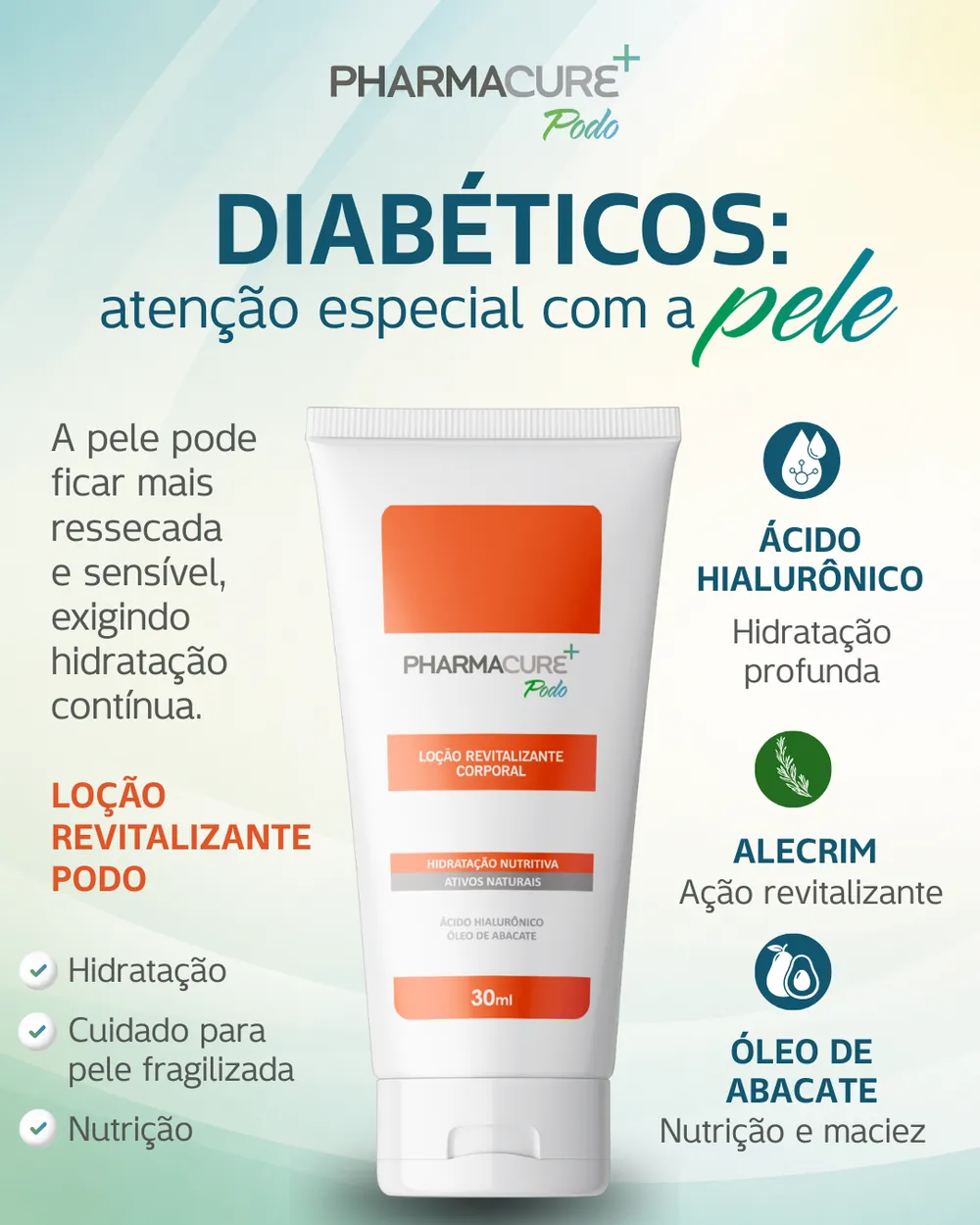 Diabéticos: atenção especial com a pele — Pharmacure